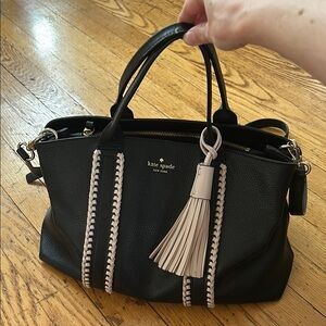 Kate Spade Black and Tan Satchel